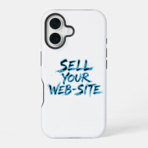 Sell Your Website Blue Distressed Typography