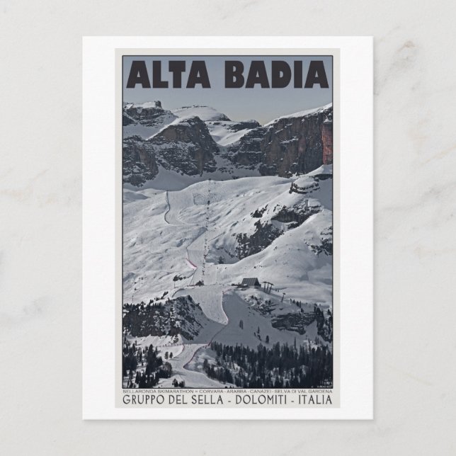Sella Ronda - Alta Badia Run 20 Postcard (Front)