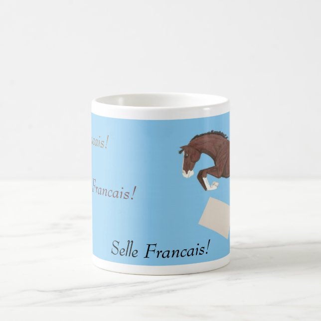 Selle Francais Jumping Horse Mug (Center)