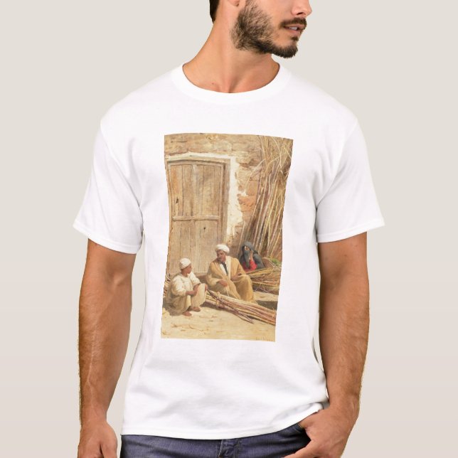 Sellers of Sugar Cane, Egypt, 1892 (oil on canvas) T-Shirt (Front)