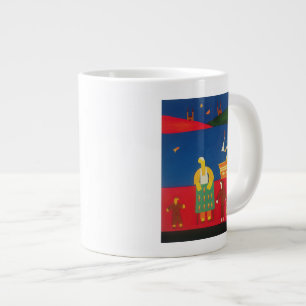 Selling Fish at the Bosphorus 2003 Large Coffee Mug