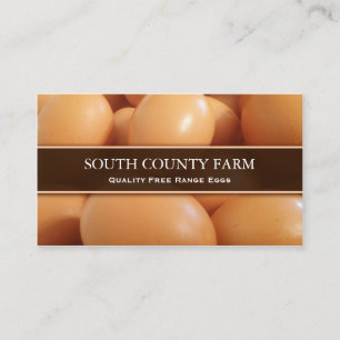 Selling Free Range Eggs Photo - Business Card