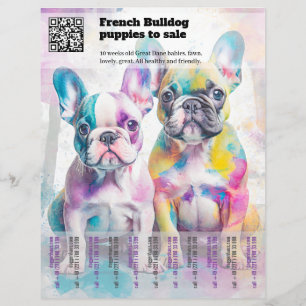 Selling Frenchie Puppies Design Flyer