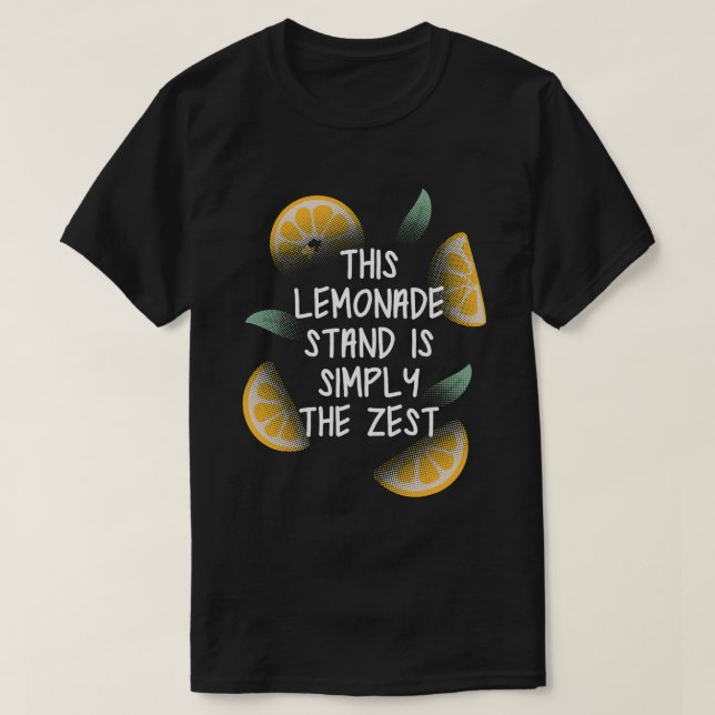 Selling Lemonade Stand Crew Awesome Lemon Squad 4 T-Shirt (Design Front)