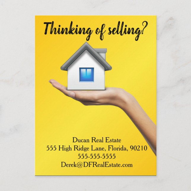 selling mailer referral real estate marketing sell postcard (Front)