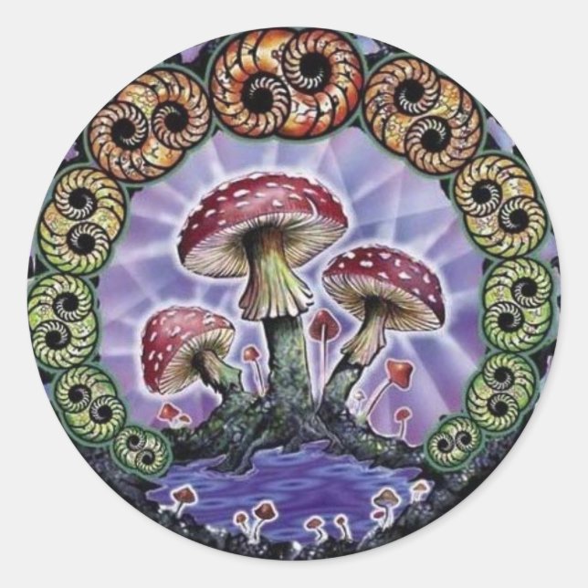 sello classic round sticker (Front)