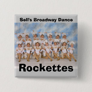 Sell's Broadway Dance Rockettes 15 Cm Square Badge