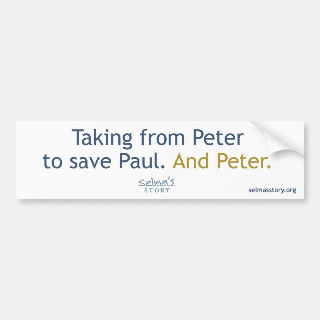 Selma's Story Bumper Sticker (Front)