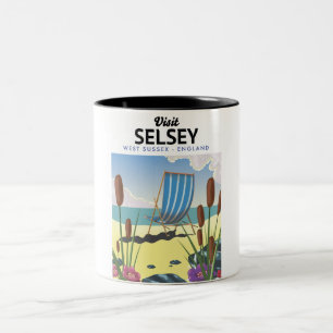 Selsey West Sussex England  Two-Tone Coffee Mug