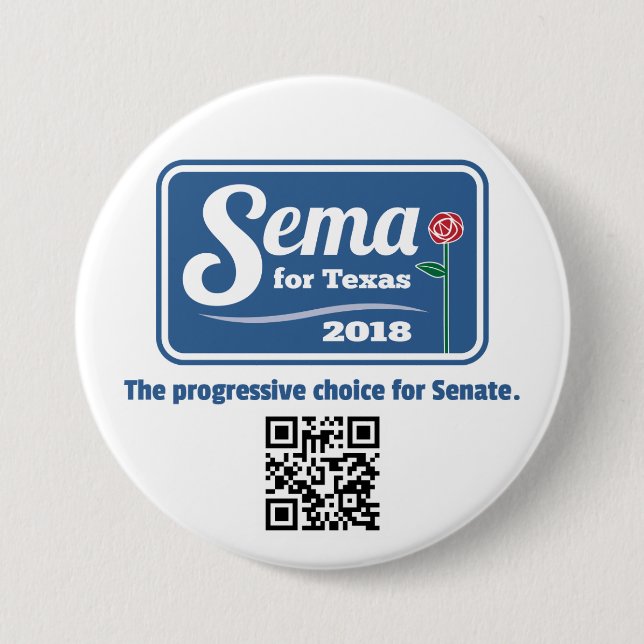 Sema For Texas 2018 3" Button (Front)