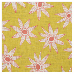 sema yellow orange fabric