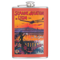 Semaine d' Aviation De Lyon Vintage Poster