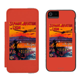 Semaine d' Aviation De Lyon Vintage Poster Incipio Watson™ iPhone 5 Wallet Case