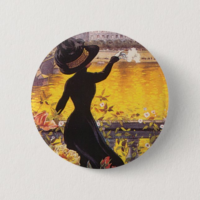 Semaine d'Aviation de Lyon 6 Cm Round Badge (Front)