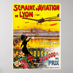 Semaine d'Aviation de Lyon Poster
