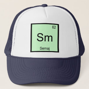 Semaj Name Chemistry Element Periodic Table Trucker Hat