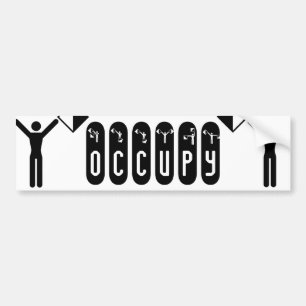 semaphore flag "OCCUPY" Bumper Sticker