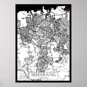 Semarang Indonesia City Map Poster