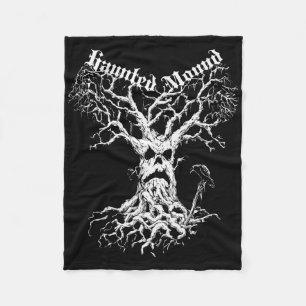 Sematary Merch. Design A Ghost Tree. Haunted Mound Fleece Blanket