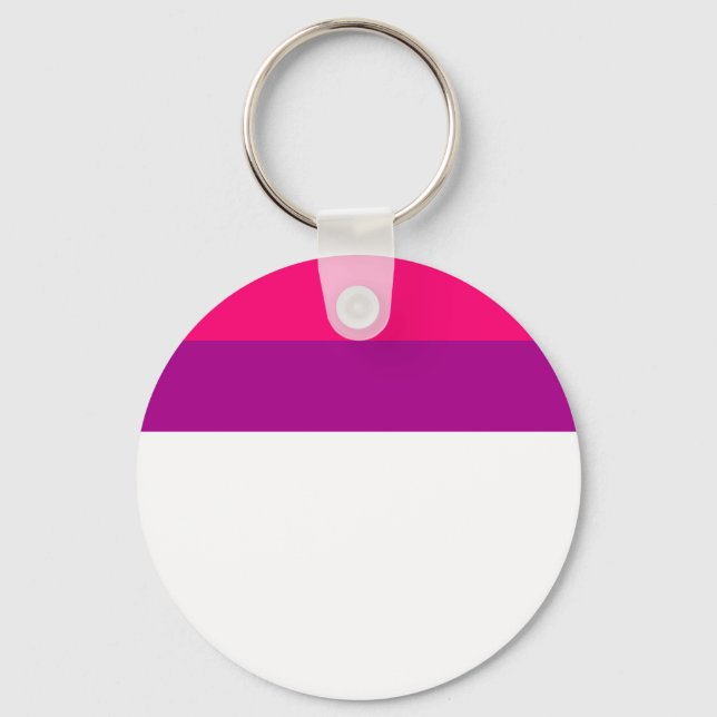 Semi Bisexual Pride Flag  Key Ring (Front)