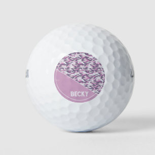Semi Camouflage double Grey and Pink Golf Balls