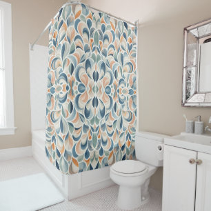 Semi Circle Design Shower Curtain