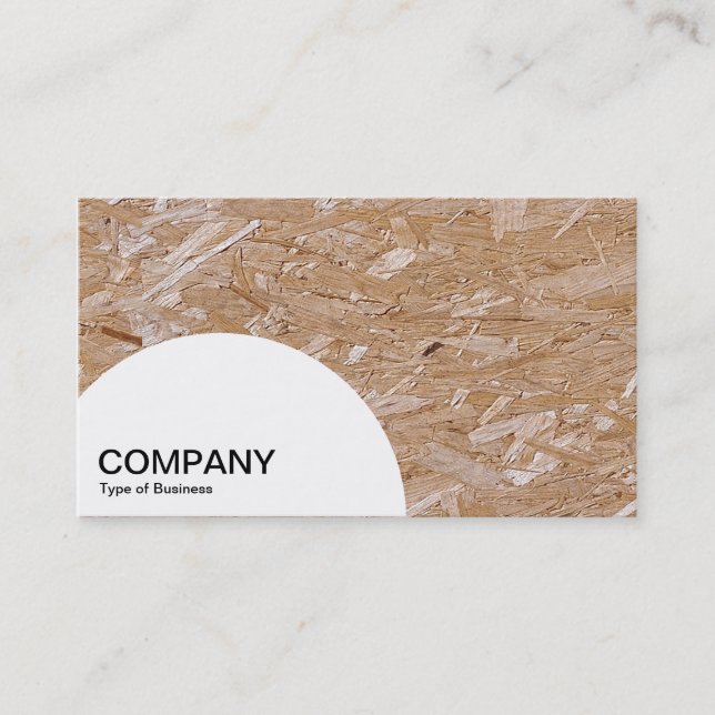 Semi-circle Panel - Chipboard Business Card (Front)