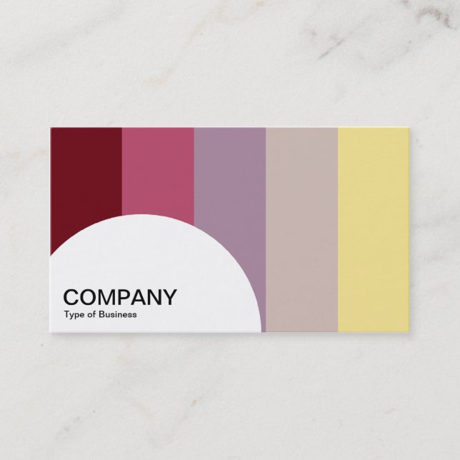 Semi-circle Panel - Colour bars 02 Business Card (Front)