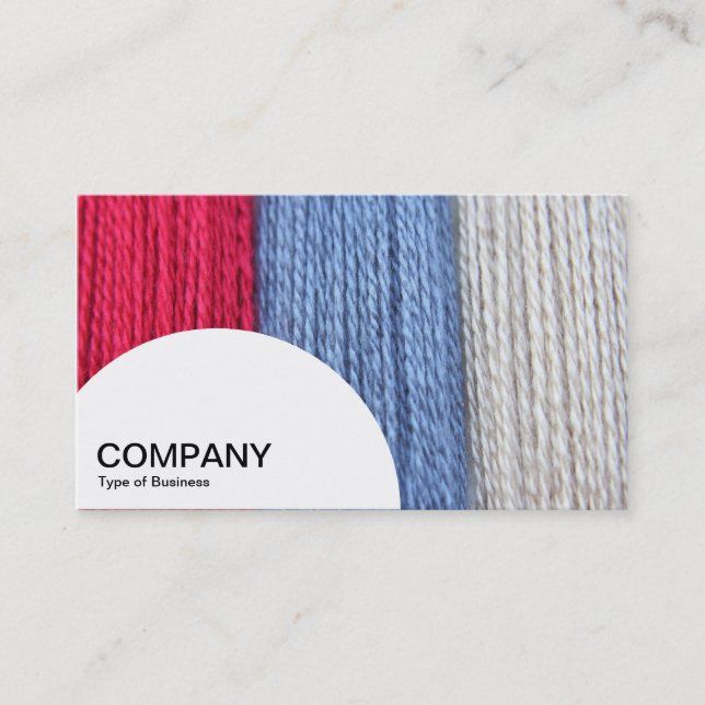 Semi-circle Panel - Darning Thread Business Card (Front)