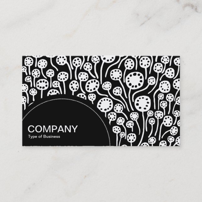 Semi-circle Panel (dots) - Abstract 090512 01 Business Card (Front)