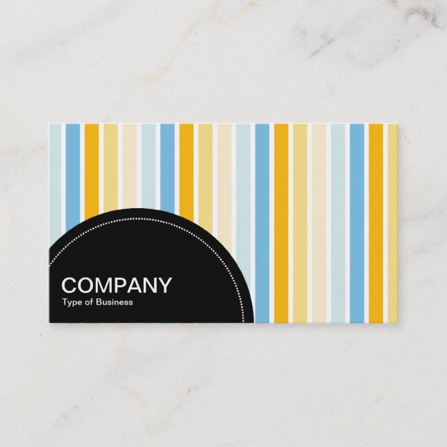 Semi-circle Panel (dots) - Colour Stripes 02 Business Card (Front)