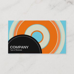 Semi-circle Panel (dots) - Concentric circles 03 Business Card