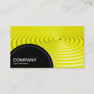 Semi-circle Panel (dots) - Concentric Rings - Yell Business Card