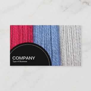 Semi-circle Panel (dots) - Darning Thread Business Card