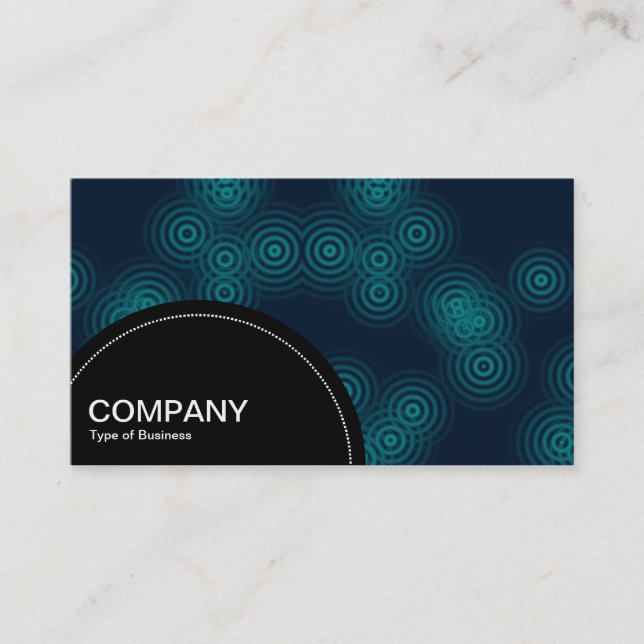 Semi-circle Panel (dots) - Electric Rain Business Card (Front)
