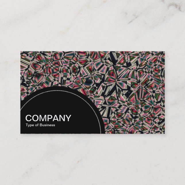 Semi-circle Panel (dots) - Fragmented Abstract 02 Business Card (Front)