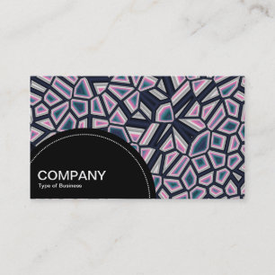 Semi-circle Panel (dots) - Fragmented Abstract Business Card