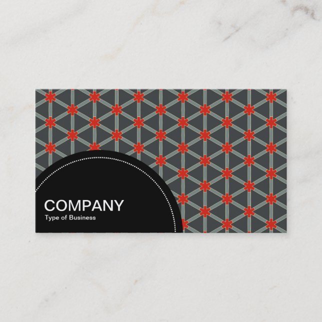 Semi-circle Panel (dots) - Geometric pattern 09 Business Card (Front)