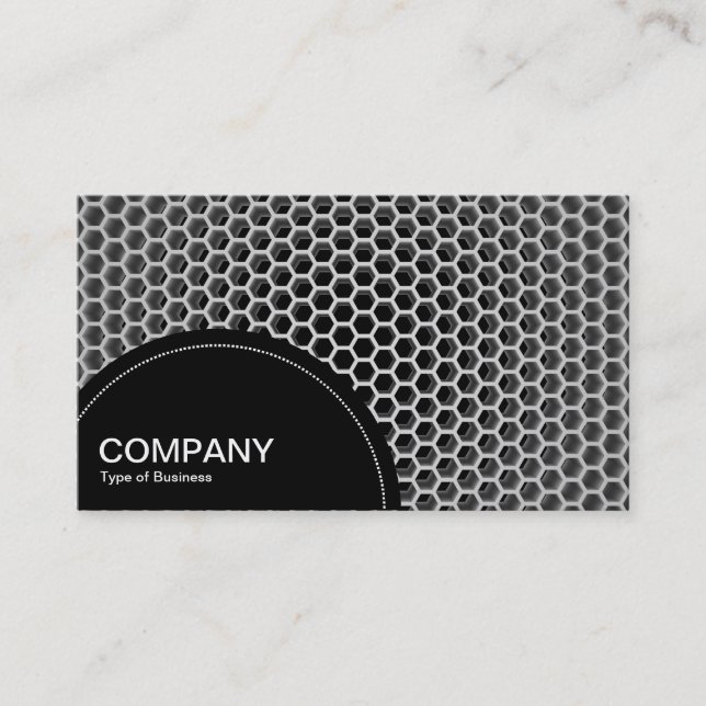 Semi-circle Panel (dots) - Honeycomb Cool Business Card (Front)