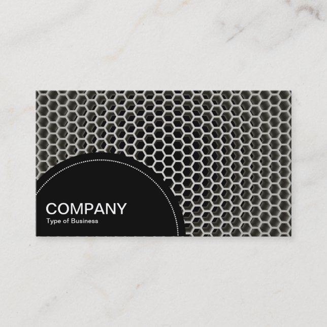 Semi-circle Panel (dots) - Honeycomb Warm Business Card (Front)