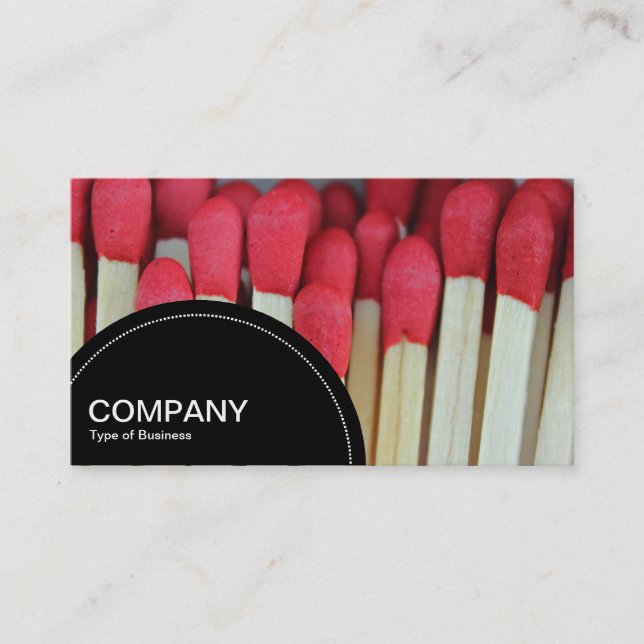 Semi-circle Panel (dots) - Matches Business Card (Front)