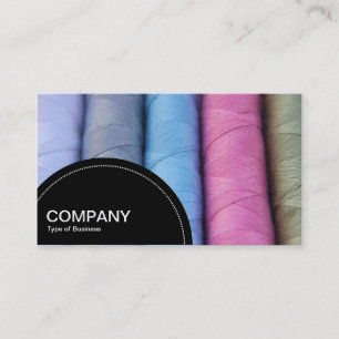 Semi-circle Panel (dots) - Reels of Cotton Business Card