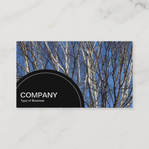 Semi-circle Panel (dots) - Silver Birch Business Card