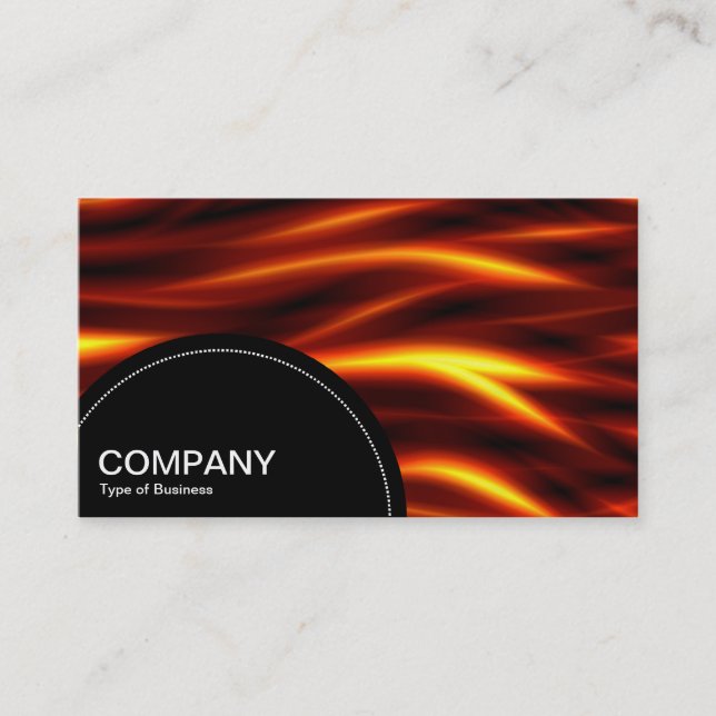 Semi-circle Panel (dots) - Tongues of Fire Business Card (Front)