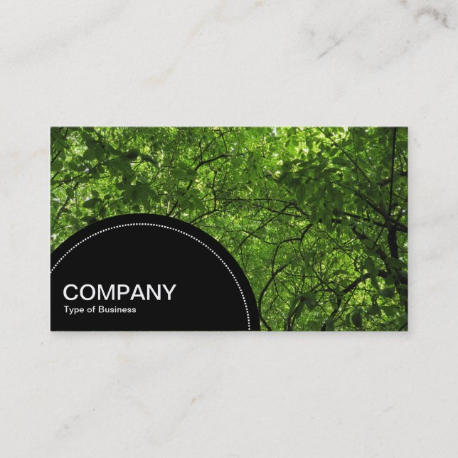 Semi-circle Panel (dots) -  Woodland Canopy Business Card (Front)