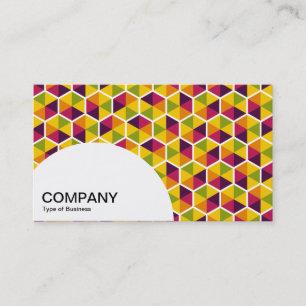 Semi-circle Panel - Hexagon Pattern 01 Business Card