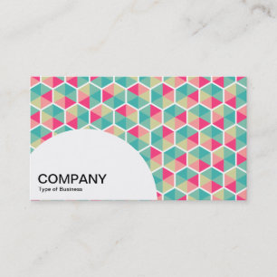 Semi-circle Panel - Hexagon Pattern 02 Business Card