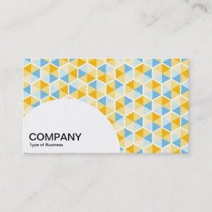 Semi-circle Panel - Hexagon Pattern 03 Business Card