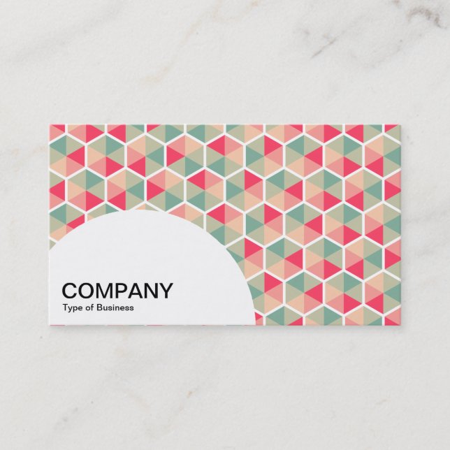 Semi-circle Panel - Hexagon Pattern 04 Business Card (Front)
