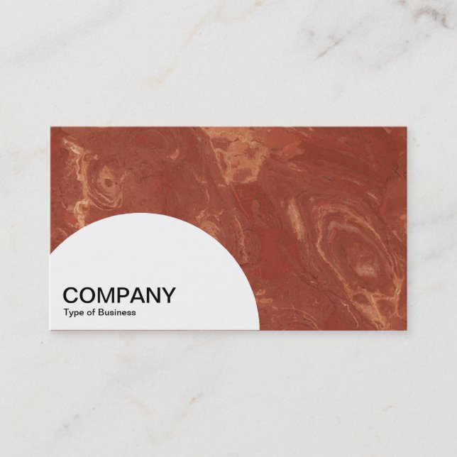 Semi-circle Panel - Marble 01 Business Card (Front)